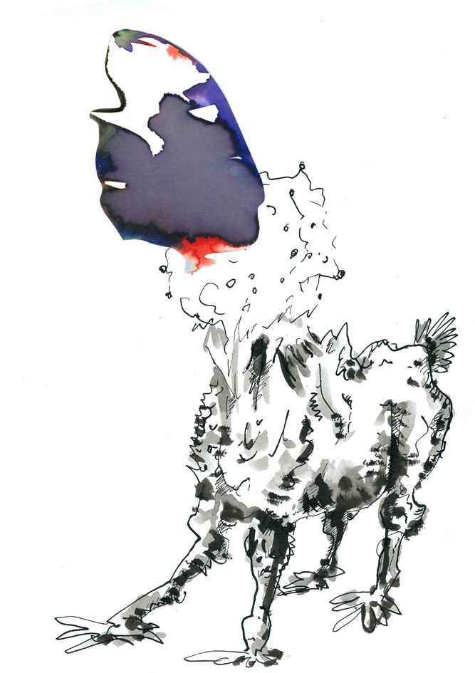 sans titre, technique mixte sur papier, 21x29,7cm, 2018