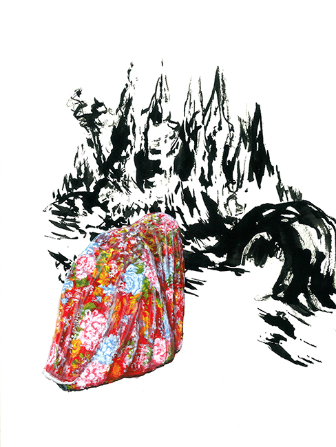 sans-titre, 2013, 24x32 cm acrylique et encre sur papier