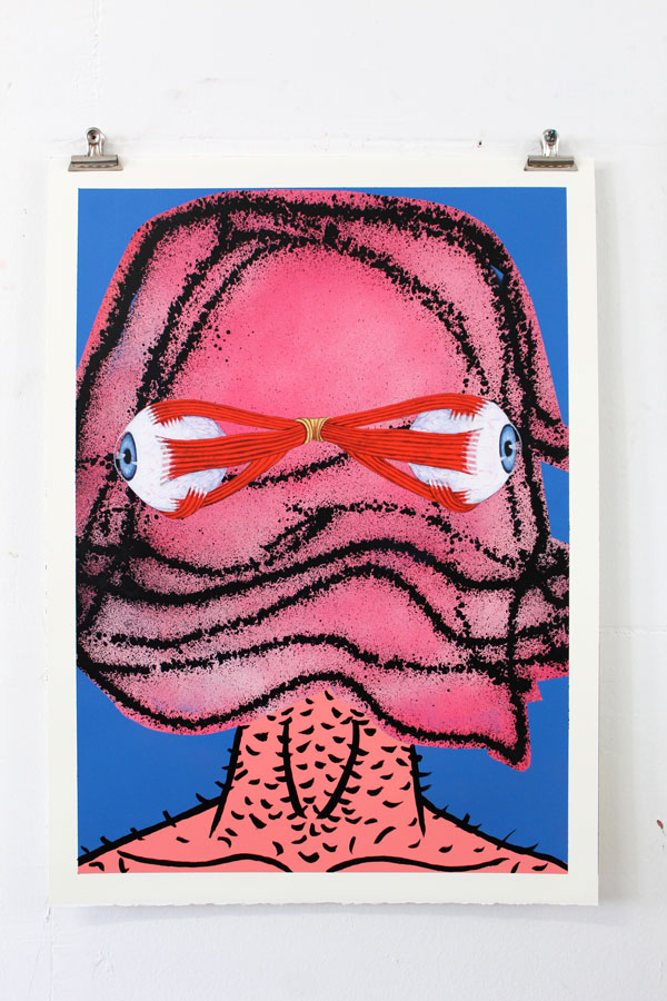 sans titre, huile et acrylique sur papier56X76cm, 2020