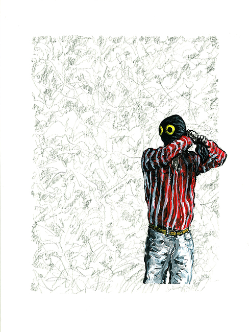 sans-titre, 2013, 24x32 cm acrylique et encre sur papier