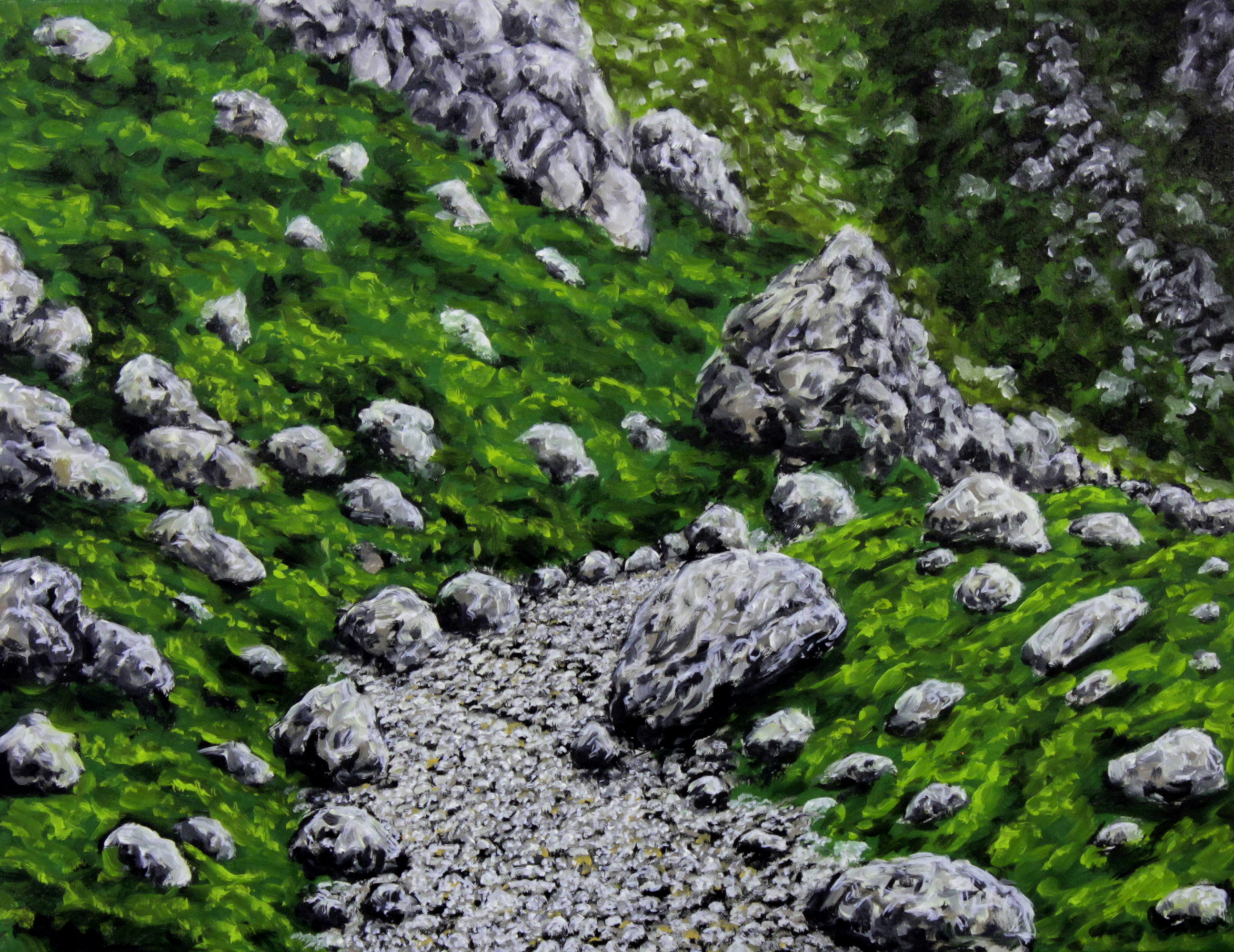 sans-titre, huile sur toile, 35X27cm, 2013
