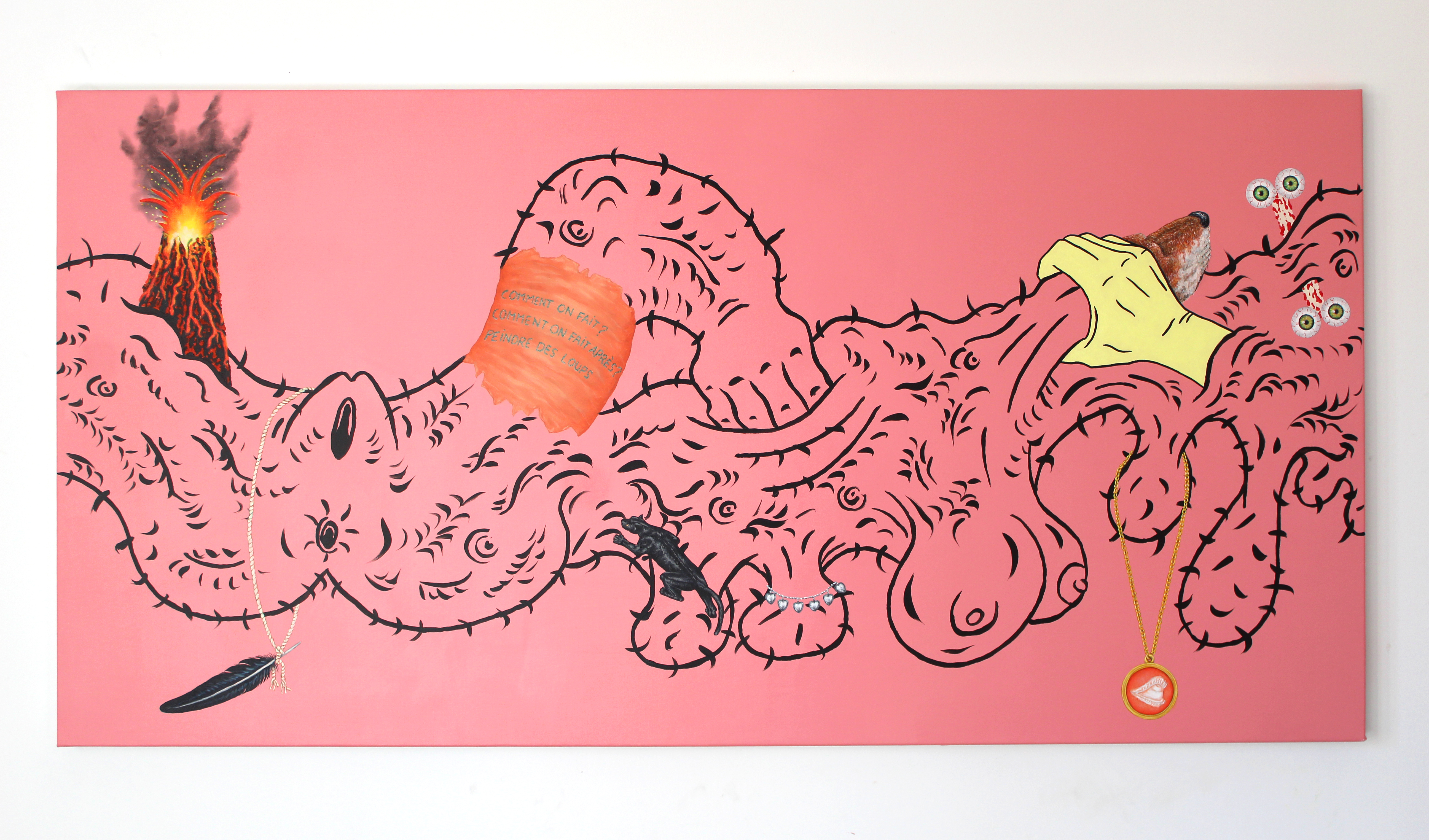 sans-titre, huile sur toile, 70x140cm 2025