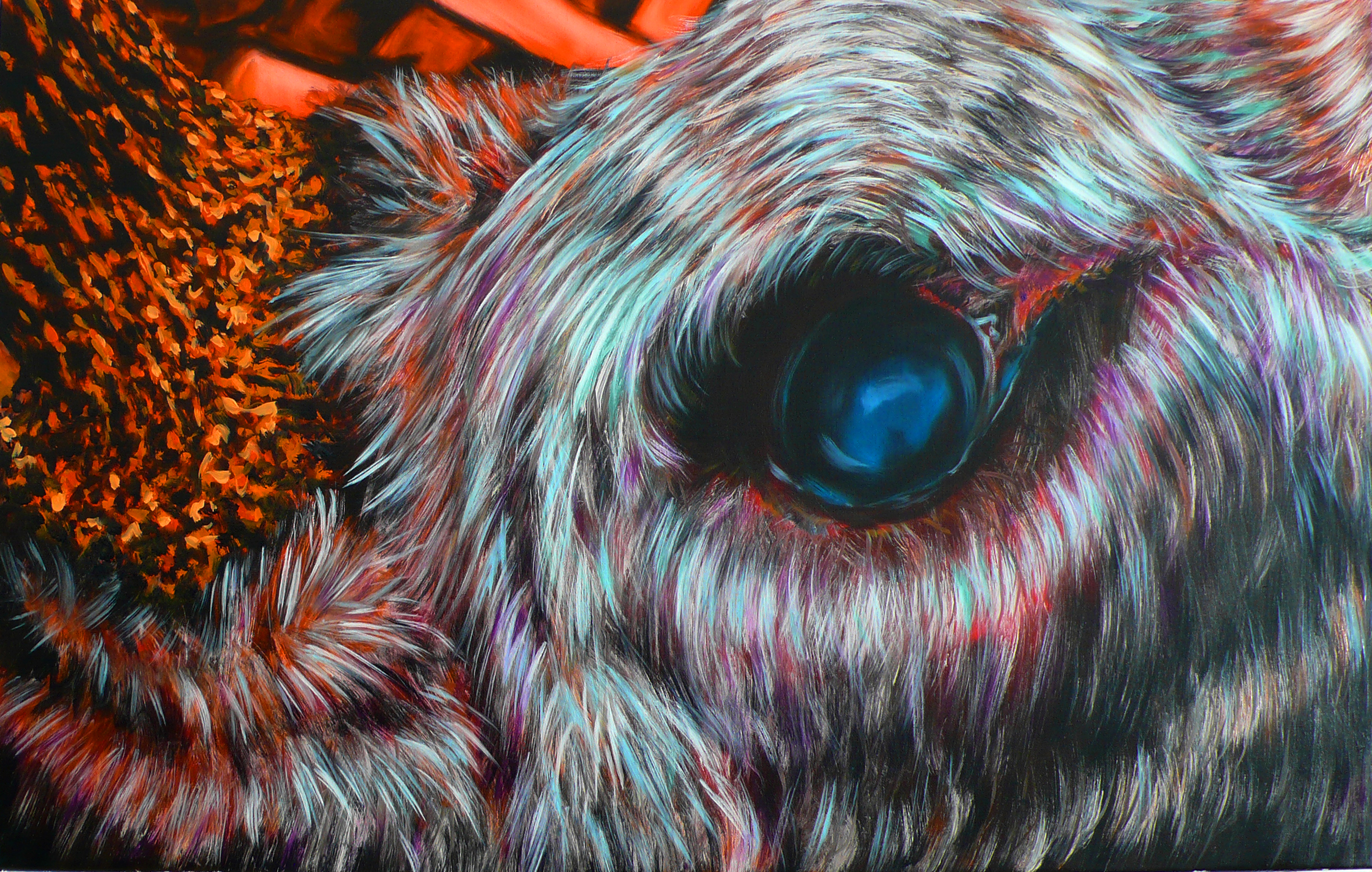 sans-titre, huile sur toile, 61x38cm, 2016