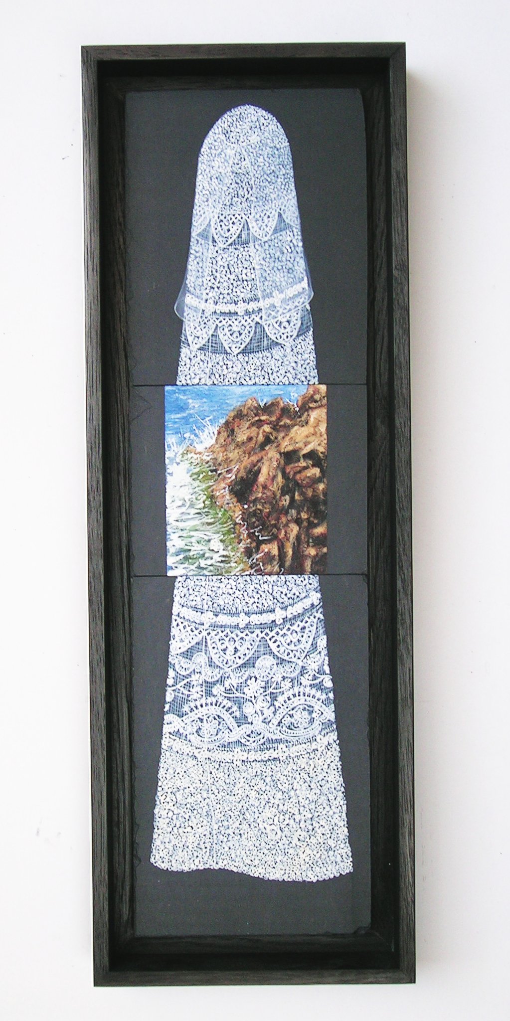 sans-titre, tempera sur ardoise, 59x15,5cm, 2004