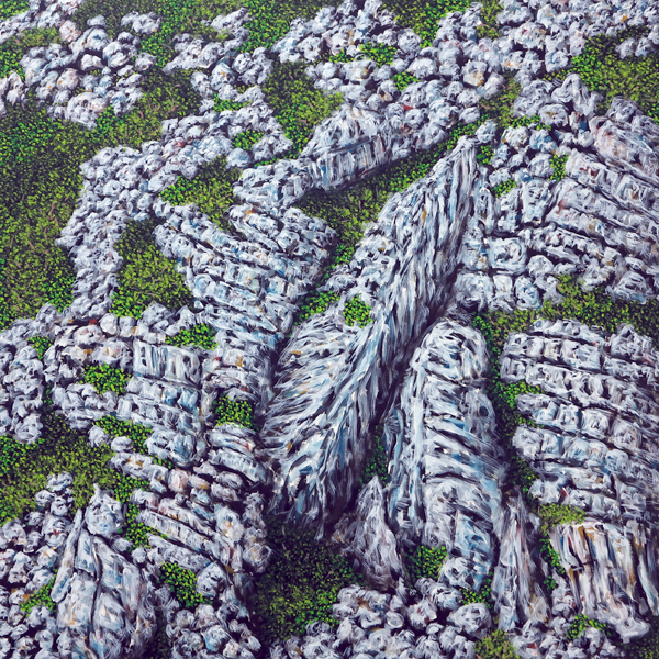 sans-titre, huile sur toile, 100x100cm, 2012
