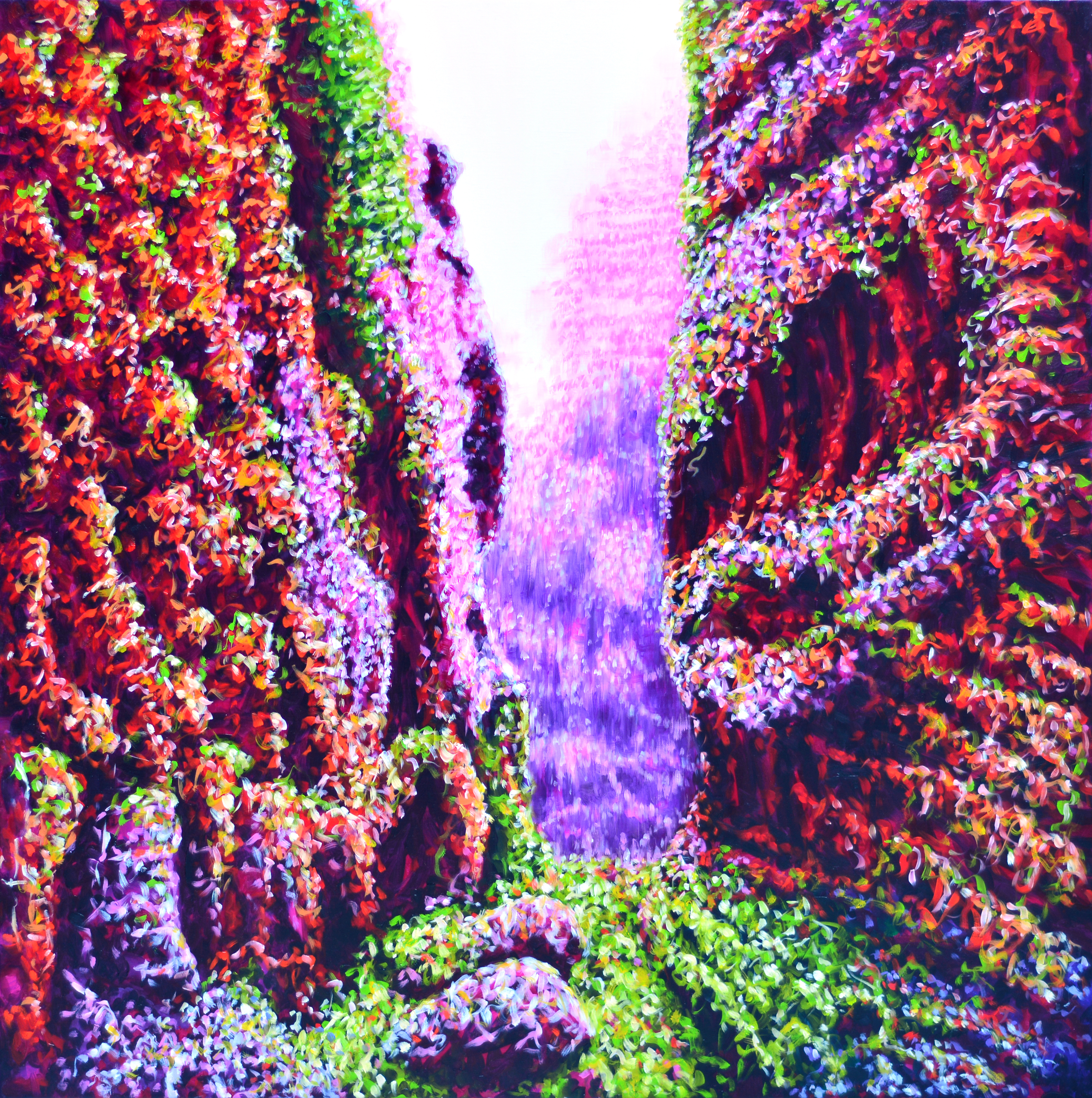 sans-titre, huile sur toile, 100x100cm, 2015