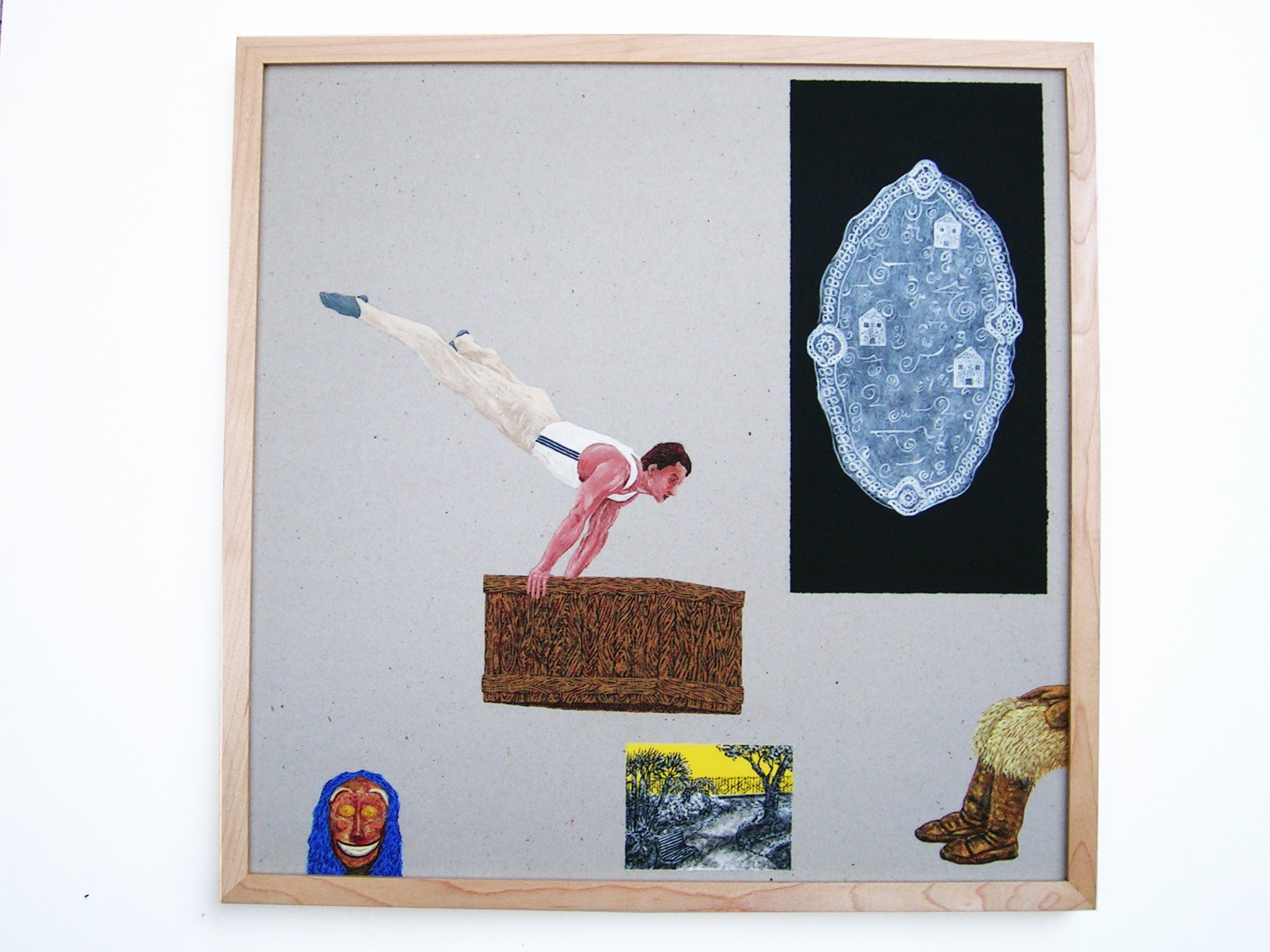 sans-titre, tempera sur carton, 43x43cm, 2004