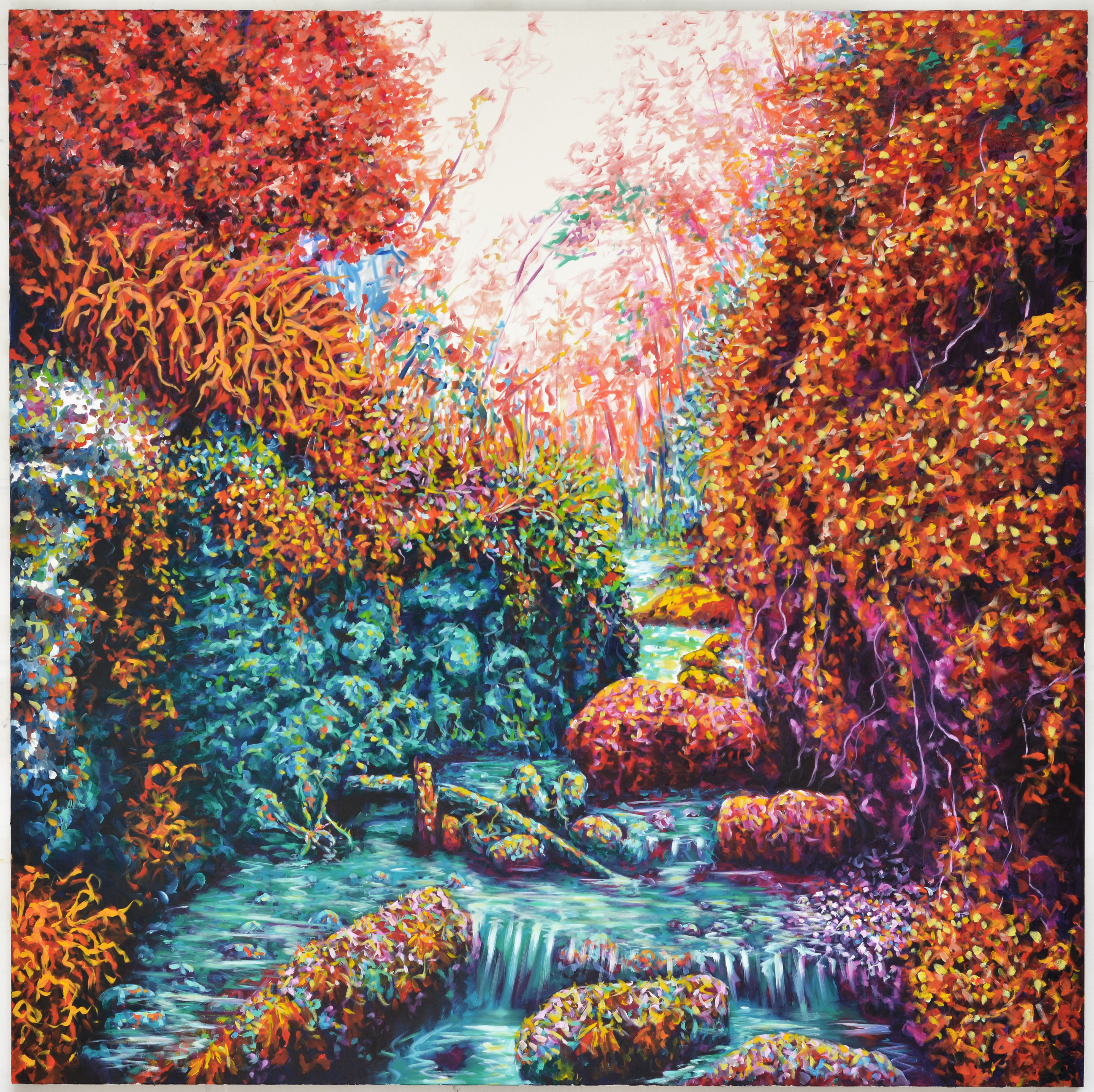 sans-titre, huile sur toile, 150x150cm, 2015