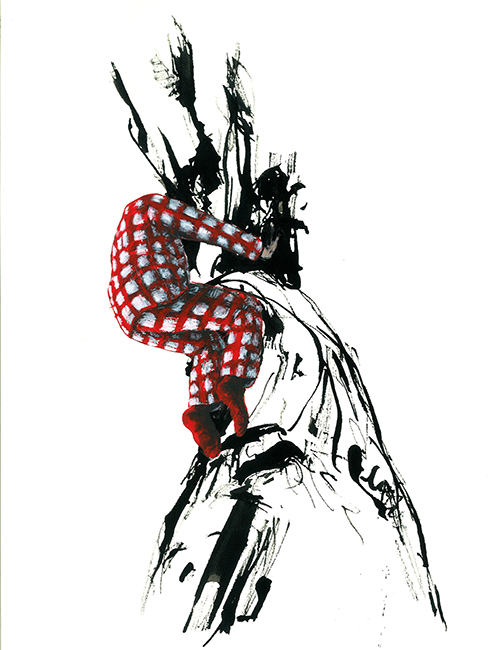 sans-titre, 2013, 24x32 cm acrylique et encre sur papier
