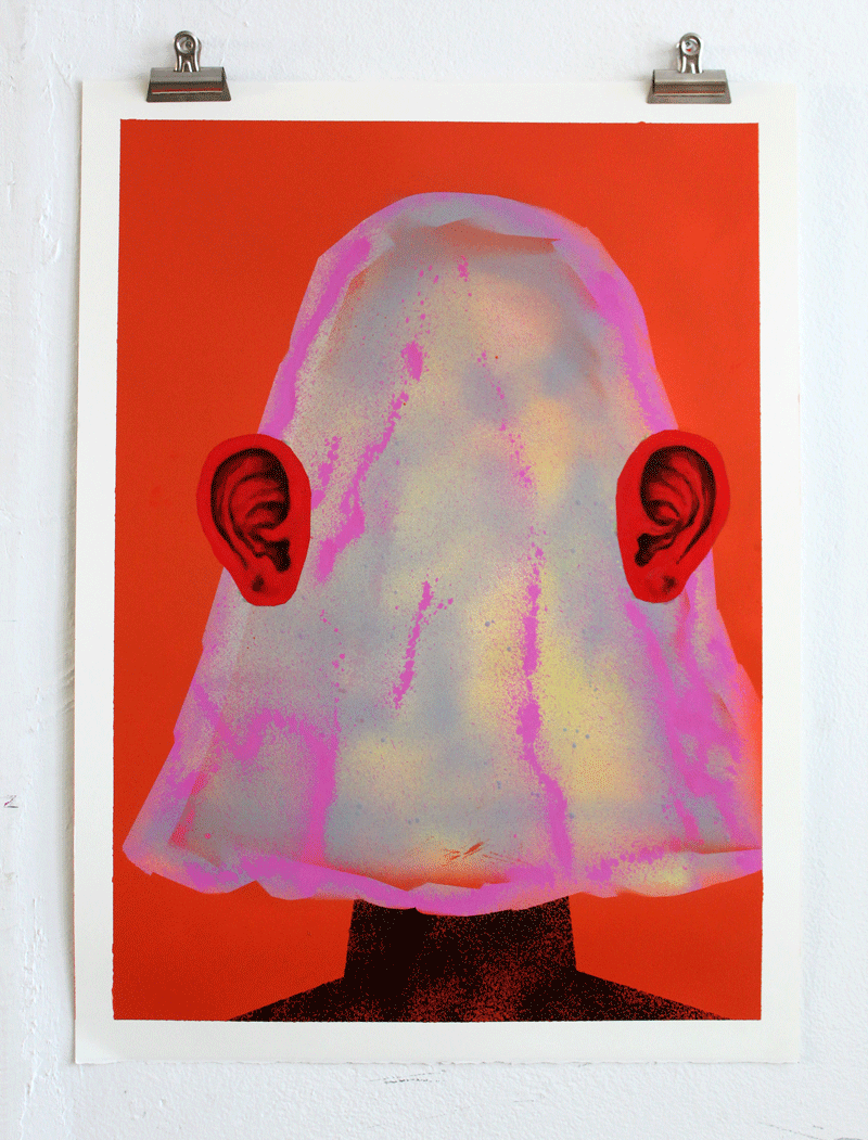 sans titre, acrylique et huile, 56X76cm, 2020