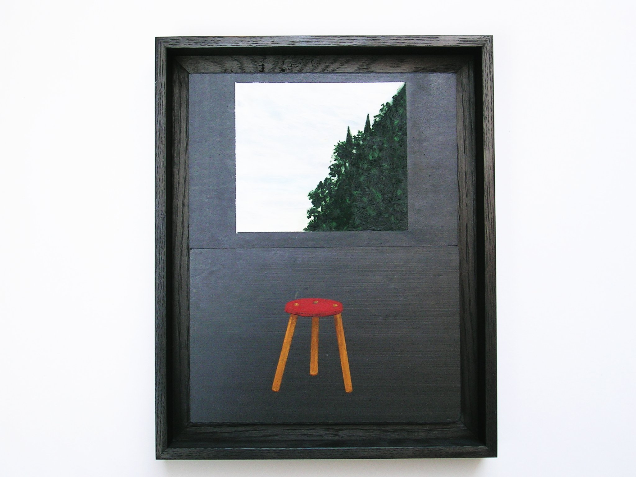 sans-titre, tempera sur ardoise, 28x36cm, 2004