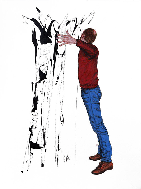 sans-titre, 2014, 24x32 cm acrylique et encre sur papier