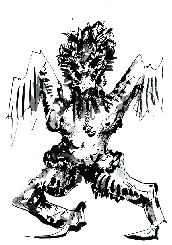 sans titre, technique mixte sur papier, 21x29,7cm, 2018
