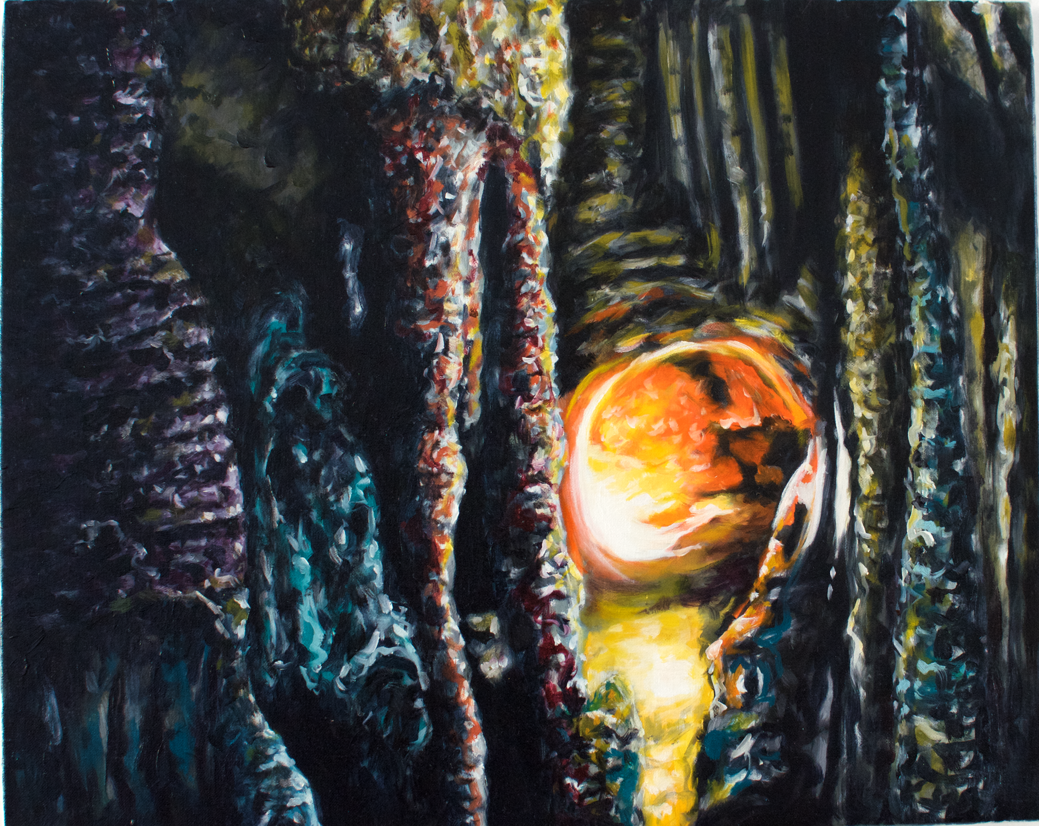 sans-titre, huile sur toile, 46x38, 2016