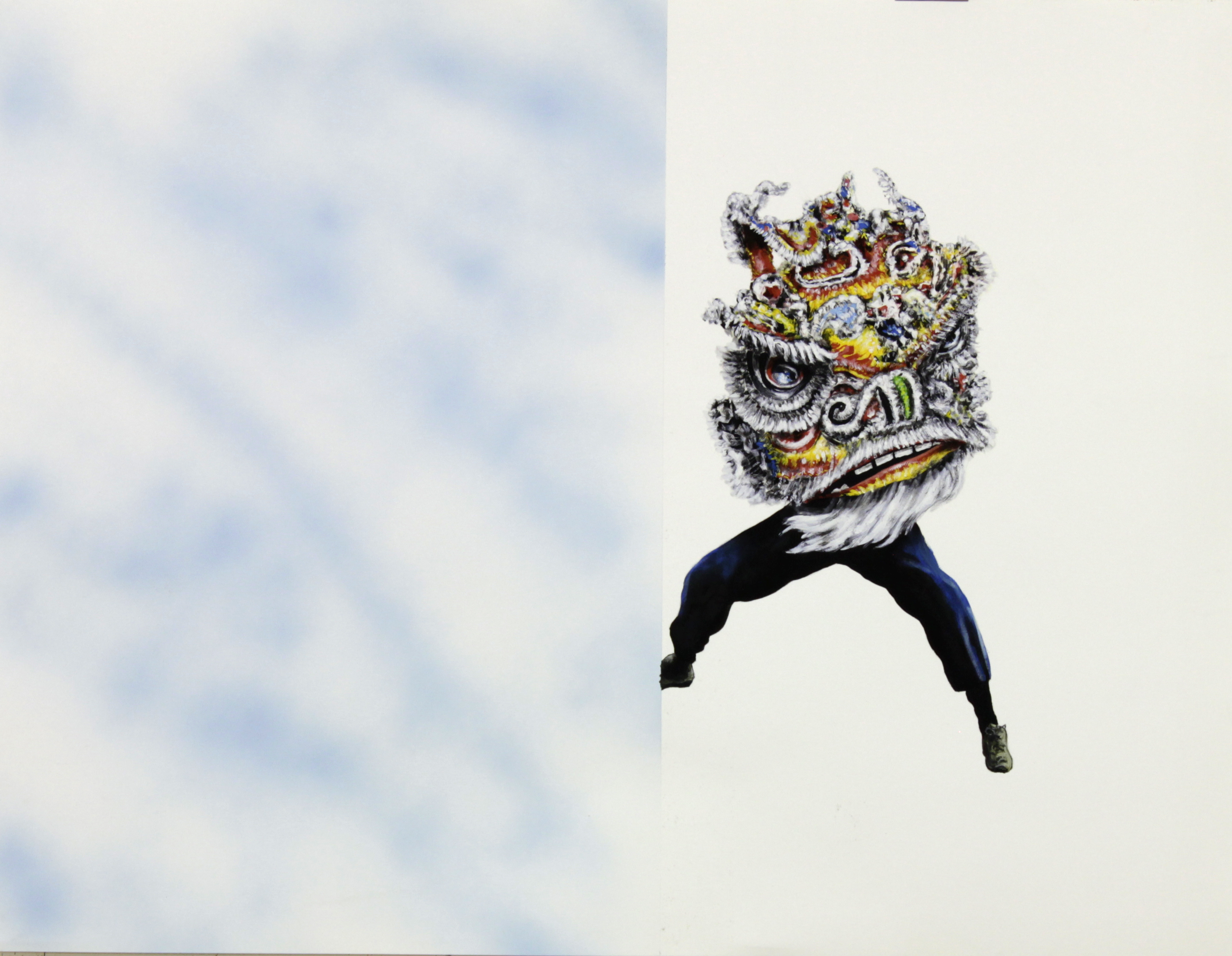 sans-titre, détrempe sur papier, 50x65cm, 2013