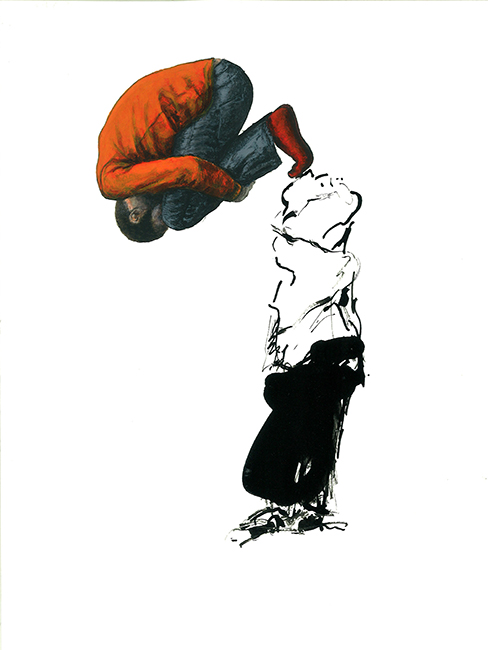sans-titre, 2013, 24x32 cm acrylique et encre sur papier