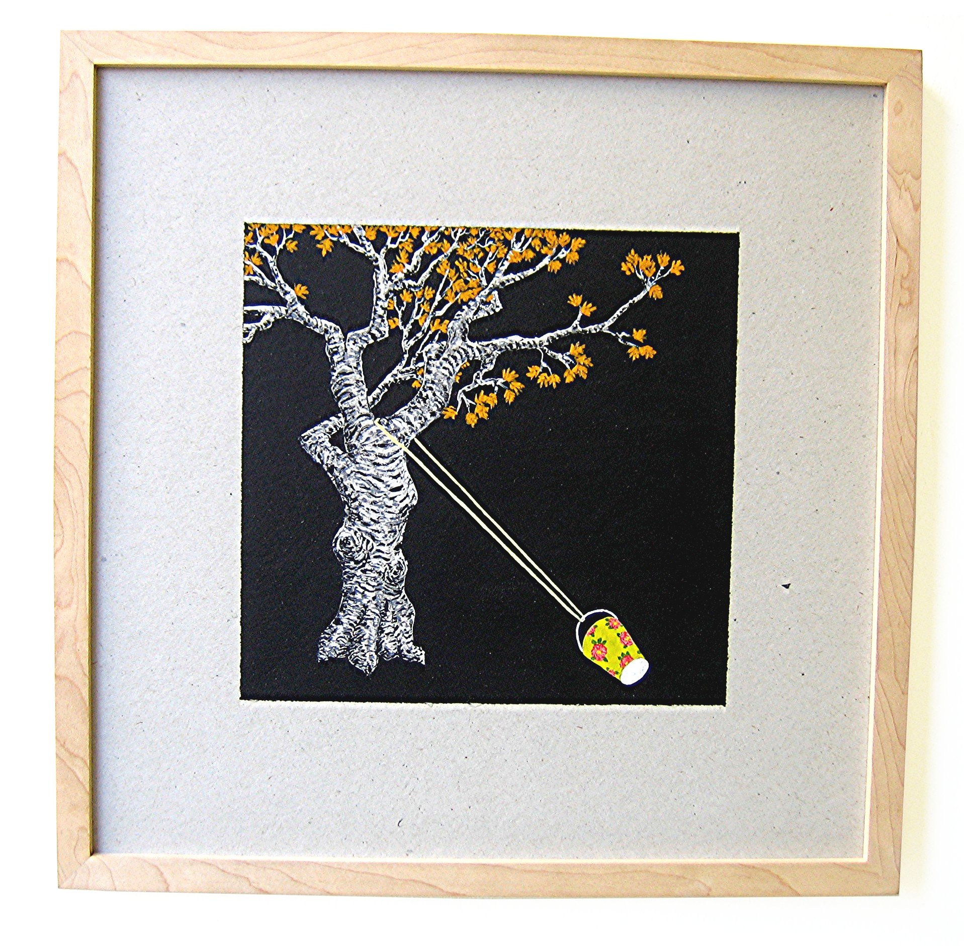 sans-titre, tempera sur carton, 33x33cm, 2004