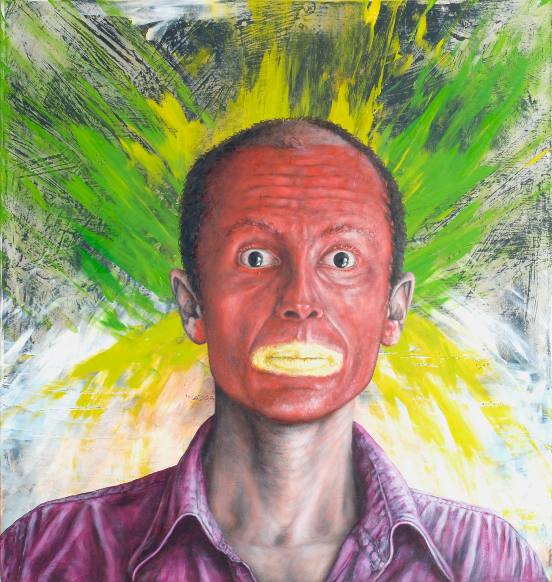 sans-titre, huile sur bois, 45x45cm, 2010