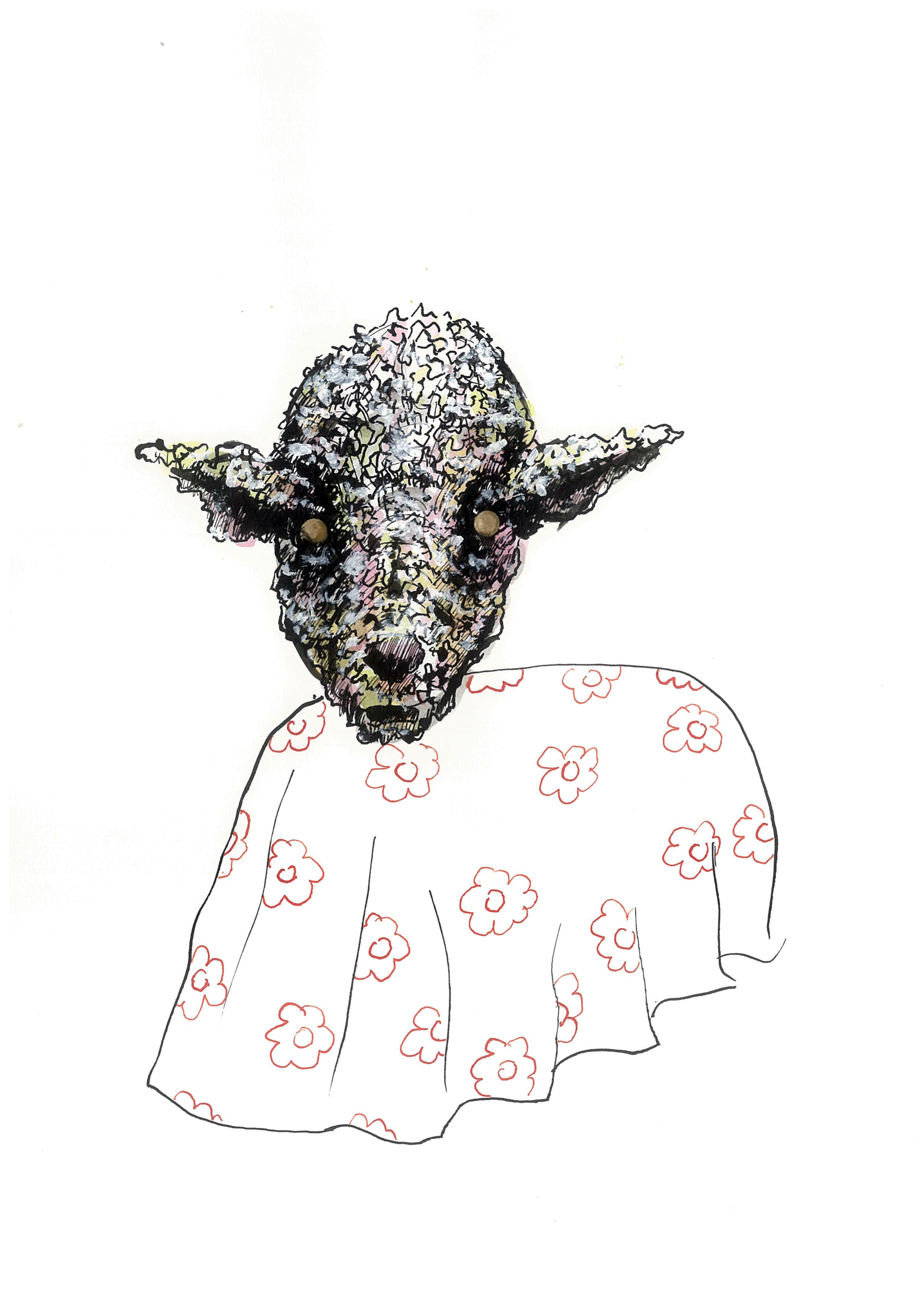 sans titre, technique mixte sur papier, 21x29,7cm, 2018